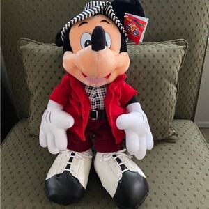 Disney Mickey Mouse Plush - Red, Black, and White